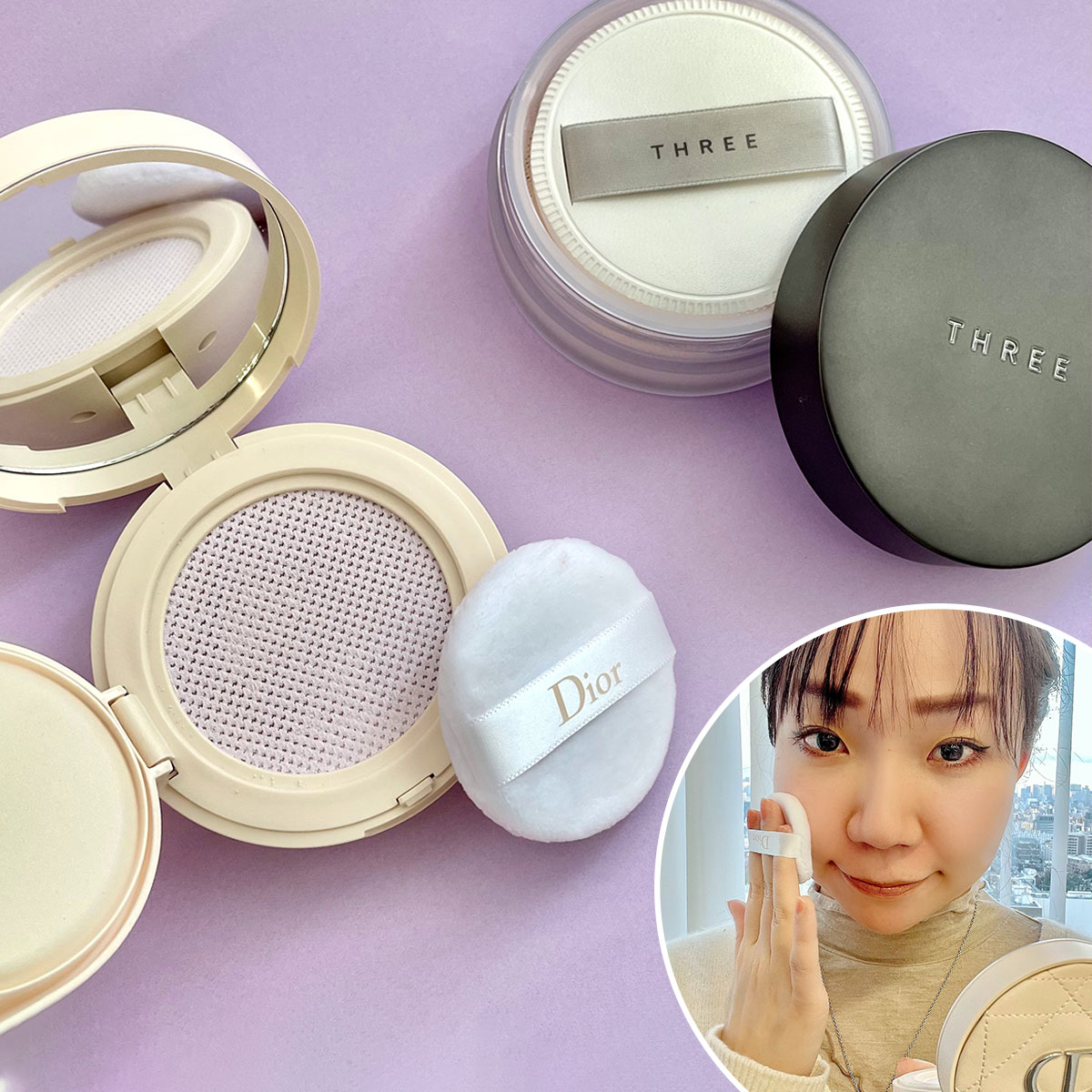 【早い者勝ち】DIOR 3点セット　ファンデ　下地　フェイスパウダー 4f8b668081a8b4948c7e1d6b65d4d4