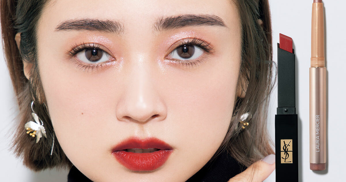 安達祐実】朱赤リップがポイントの媚びないメイク【ローラ