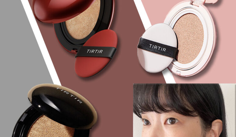 TIRTIR】のたまご型クッションファンデ3種、本当にマスクにつかないか