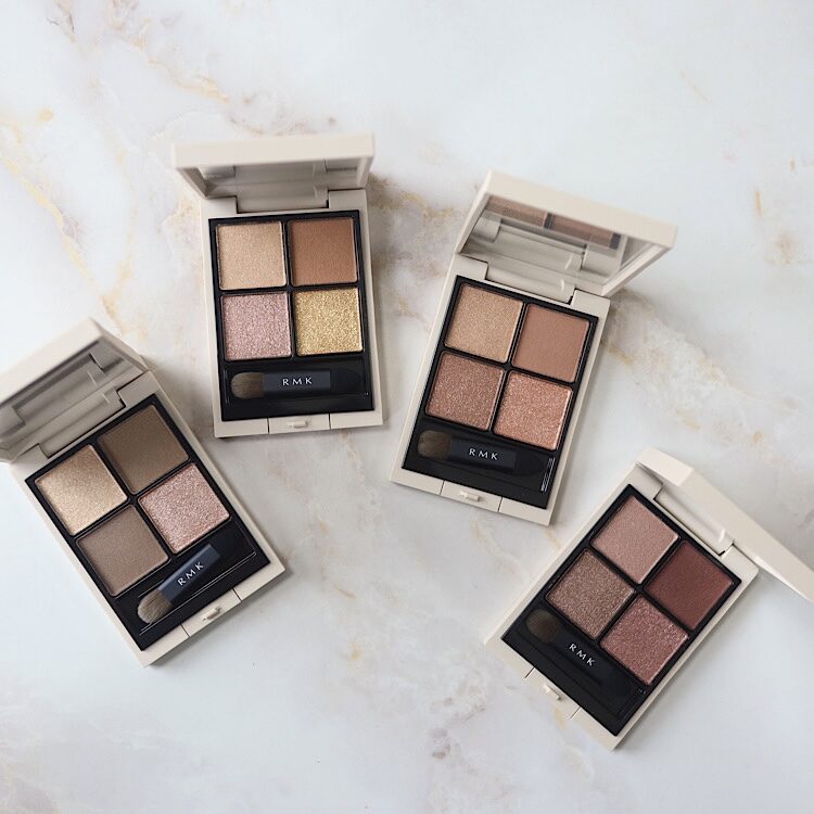RMKの「シンクロマティック アイシャドウパレット」全色スウォッチ