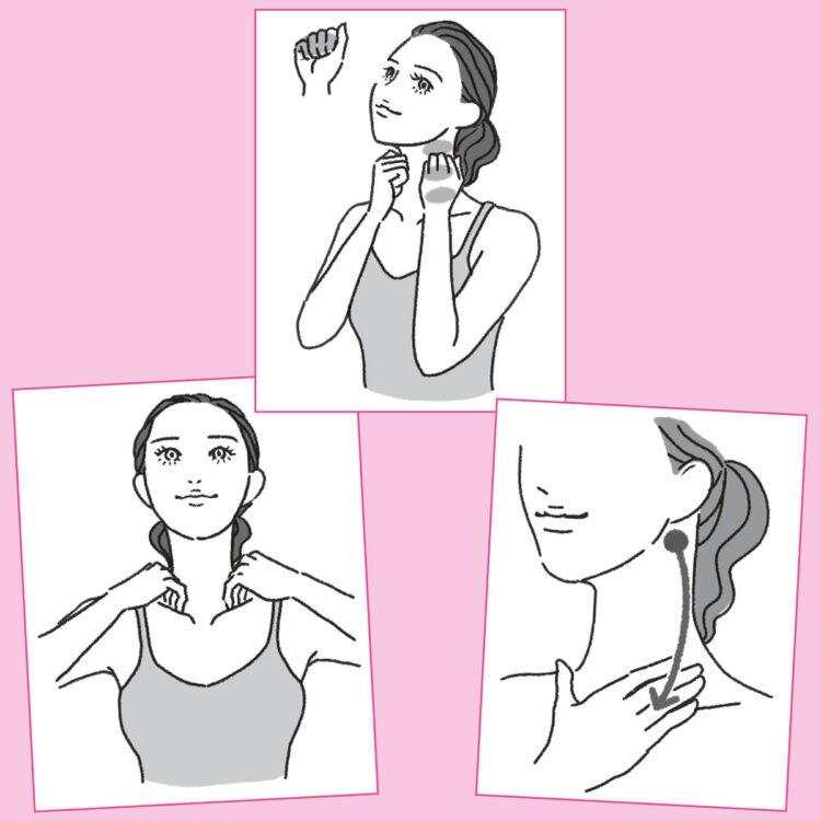 むくみ取り【リンパマッサージ】！顔＆ふくらはぎ＆太ももを一気に流す