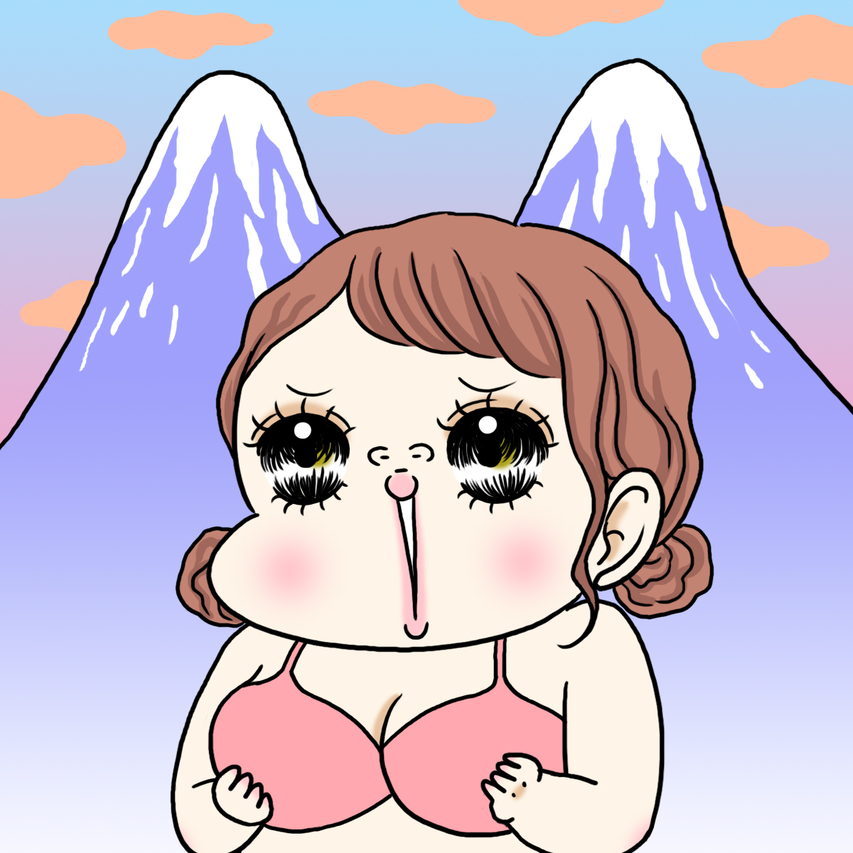 gif  後ろから乳揉み 