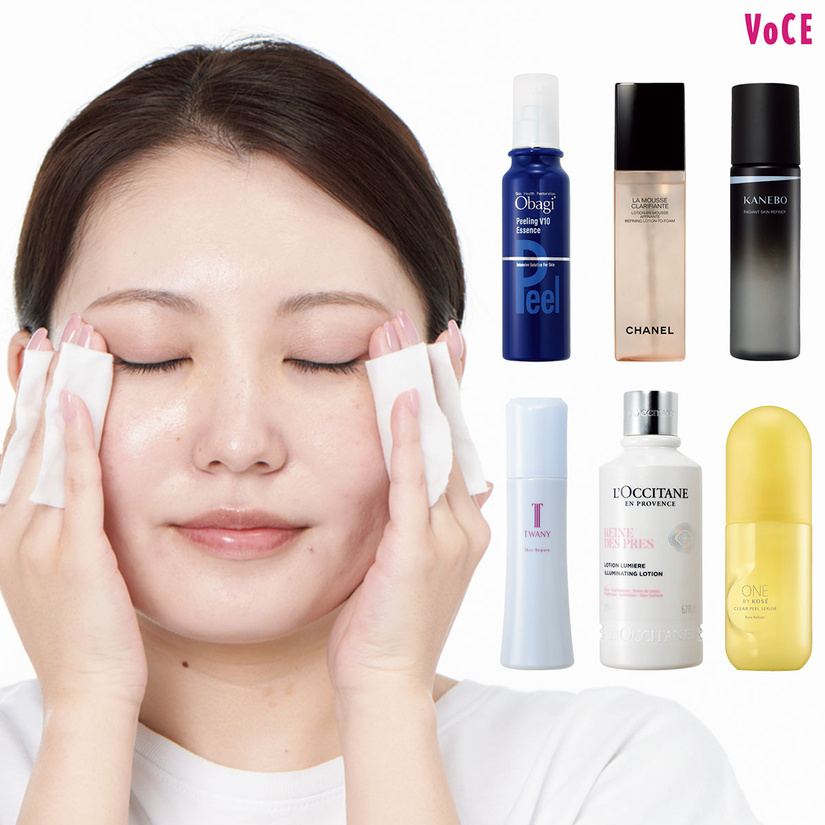 化粧水セット(2つセット、コットンつき) 正しく使えばつるん肌に！【摩擦レス】に使えるおすすめふき取り