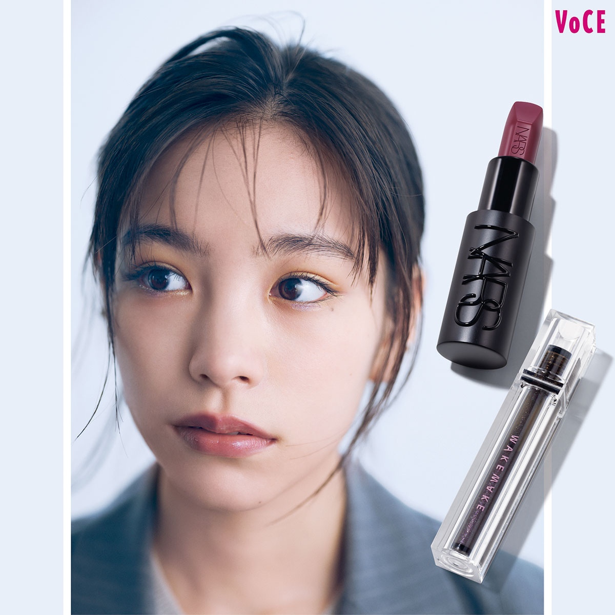 未使用　メイクアップ　コスメ　口紅　アイシャドウ　リップグロス　メイクアップ NARS】のパープルリップ×ダークグロスでこなれ印象をゲット！【秋の