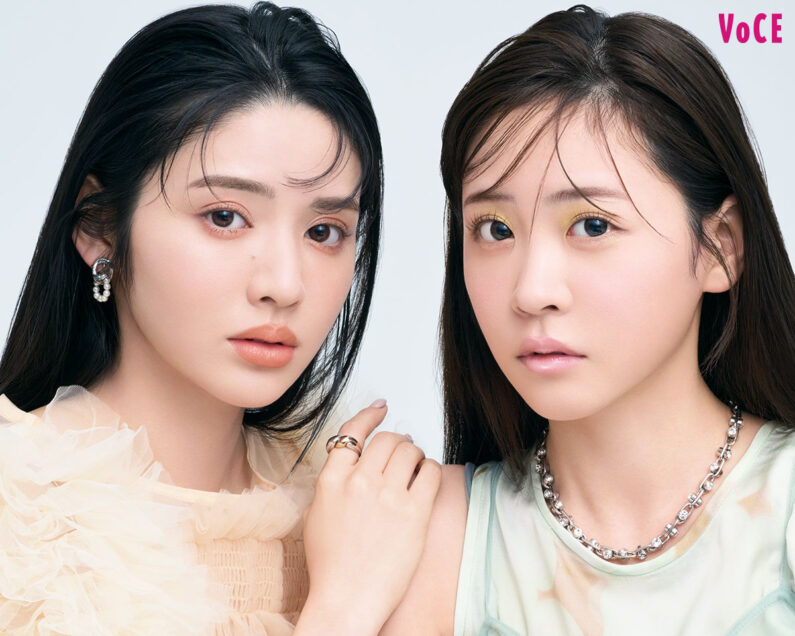 櫻井優衣×鎮西寿々歌】メンバーカラーの春色メイクで魔法に