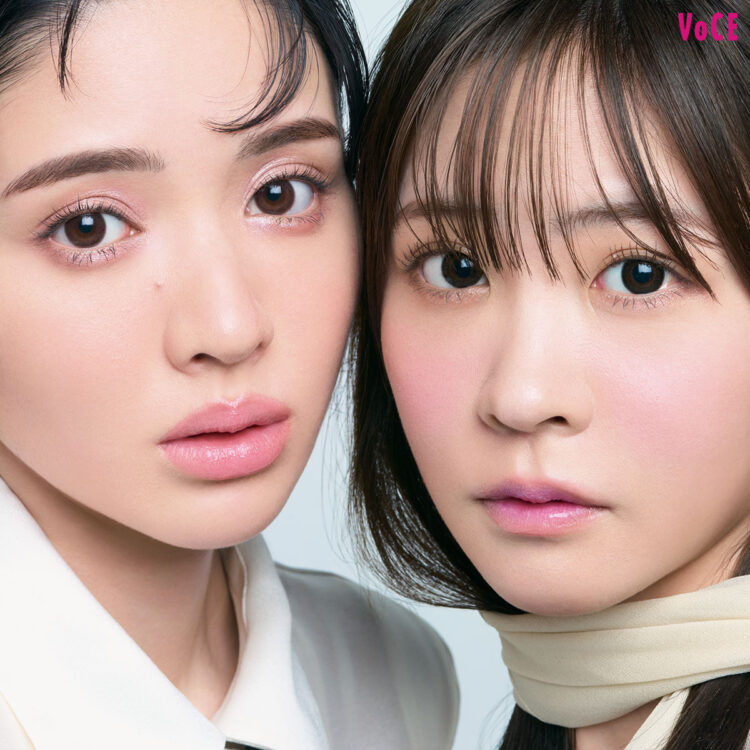 w.s 鎮西寿々歌・櫻井優衣 2個 櫻井優衣×鎮西寿々歌】ピュアピンクの春新色メイクで透明感爆増