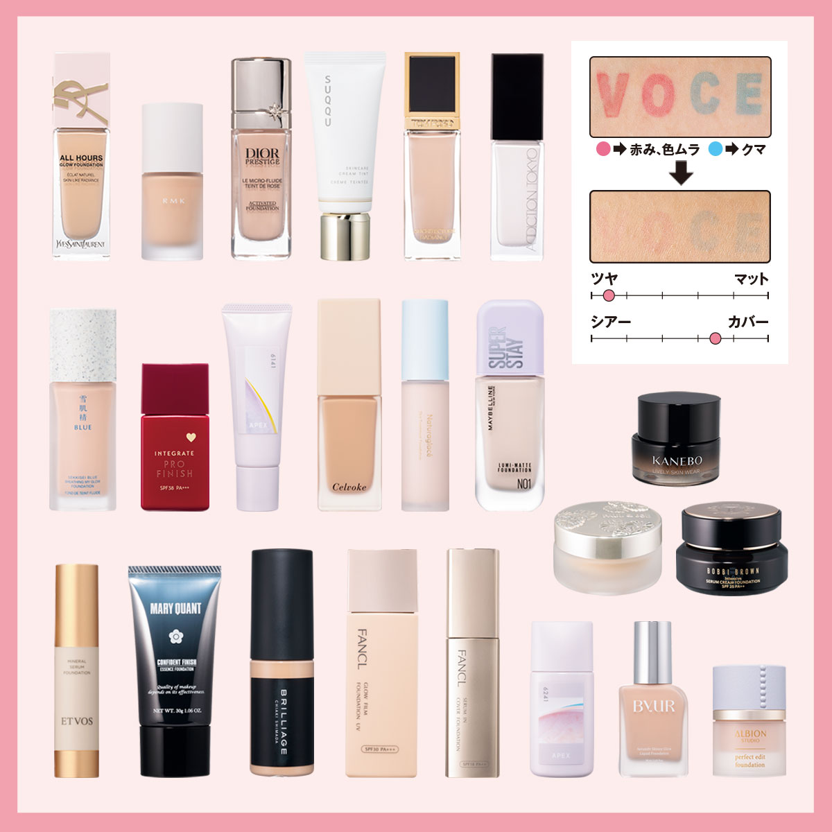 はなこ】☆セプテムリキッドファンデーションOC-01 ベースクリーム各種