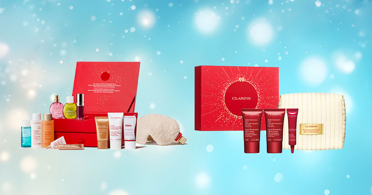 クラランス・クリスマスコフレ2025】オリジナルポーチ付きの限定セット