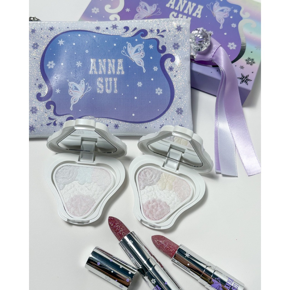 アナ スイ・クリスマスコフレ2025】11／1発売。舞い散る雪をまとった