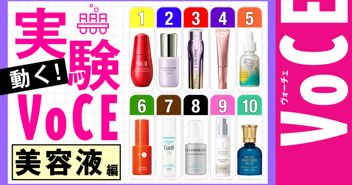 保湿力、ならめかさは？徹底検証】動く！実験VOCE【新作美容液