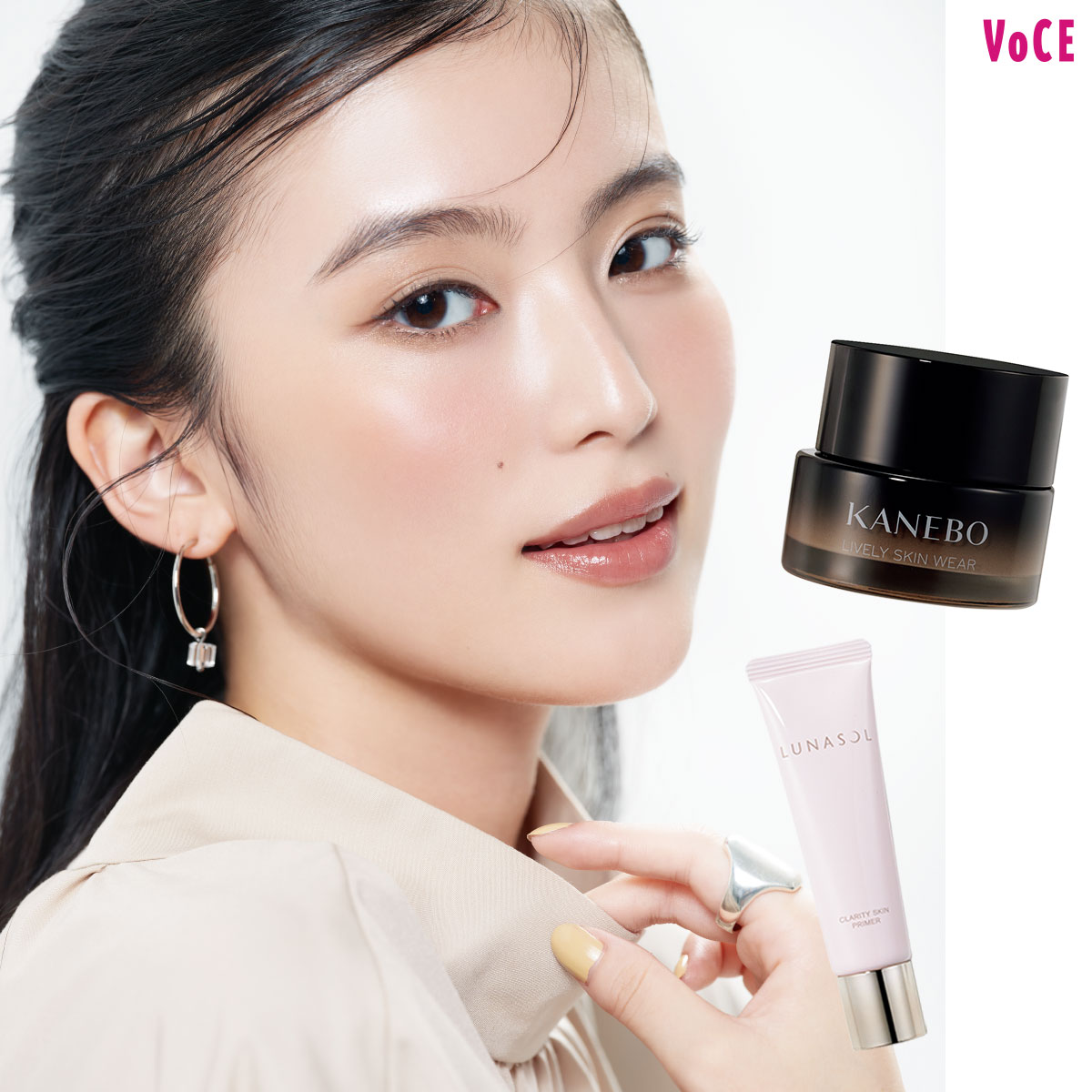 崩れない完璧ベースメイクテク！自然なツヤがキレイ！【ルナソル×KANEBO】【ツヤ肌アップデート術】｜美容メディアVOCE（ヴォーチェ）