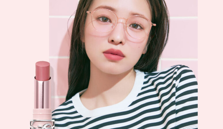 YSL新作【Tシャツ×サマーリップの最適解】ボーダーTにはミルキーピンク