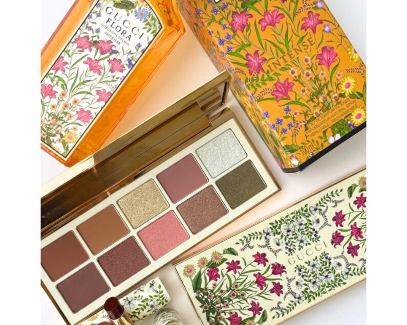 値下げ‼️美品‼️GUCCI アイシャドウパレット 花柄 グッチの秋コスメ】新フレグランスと限定メイクコレクション。9／1発売