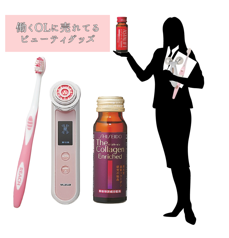 OLに売れてる美顔器、歯ブラシ、ドリンク発表【ビューティーグッズBEST