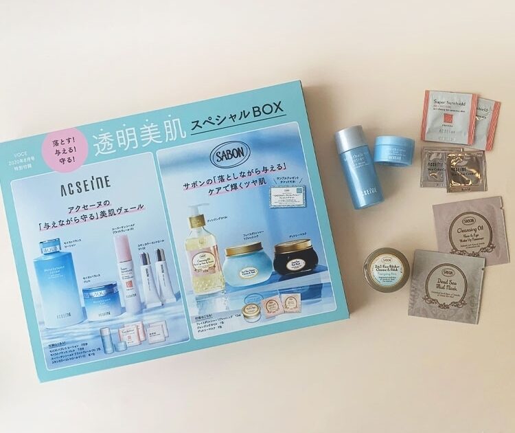 VOCE8月号付録速報】豪華7点コスメサンプル！「SABON」＆「アクセーヌ